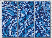 Картина ArtPoster Abstraction blue strokes on a blue background (3499076)