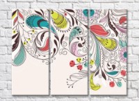 Картина ArtPoster Abstraction from multicolored floral patterns (500046)