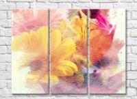 Картина ArtPoster Abstraction from multicolored flowers (500045)