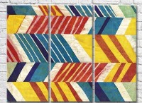 Картина ArtPoster Abstraction from Red and Blue stripes (3499077)