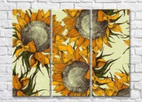 Картина ArtPoster Abstraction from sunflowers-drawing (500043)