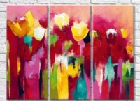 Картина ArtPoster Abstraction from tulips on a colorful background (3572499)