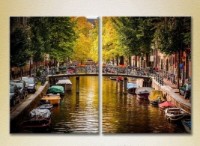 Pictură ArtPoster Amsterdam Canal/Holland 01 (2502413)