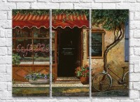 Картина ArtPoster Bicycle at Cafe (3470949)
