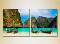 Картина ArtPoster Boats on the shore Thailand (2164441)