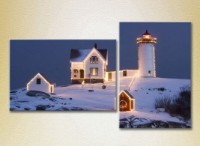 Картина ArtPoster Christmas lighthouse 01 (2164462)