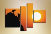 Картина ArtPoster Climbers at Sunset (1150548)
