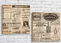 Картина ArtPoster Clippings from old newspapers (3453057)