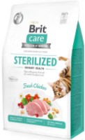 Hrană uscată pentru pisici Brit Care Grain Free Sterilized Urinary Health Fresh Chicken 2kg