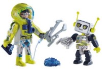 Фигурка героя Playmobil Space: Astronaut and Robot Duo Pack (9492)