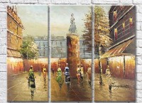 Картина Magic Color City square with a monument (3485202)