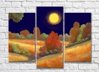 Картина ArtPoster Full Moon over Field (3470904)