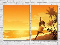 Картина ArtPoster Girl in pareo on the beach (3453731)