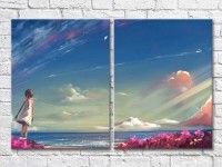 Картина ArtPoster Girl looking at the sea (3453728)