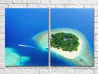 Картина ArtPoster Island in the sea and boat (3453775) фото №1 — интернет-магазин Desire.md