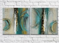 Картина ArtPoster Modern abstract painting popular colors painted sapphire Blue/Gray (3417515)