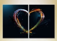 Pictură ArtPoster Multicolored heart 01 (2229428) imaginea #1 — magazin online Desire.md