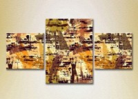 Картина Magic Color Triptych Abstraction Yellow/Brown (2229547)