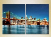 Pictură ArtPoster Night Brooklyn bridge 02 (2502468) imaginea #1 — magazin online Desire.md