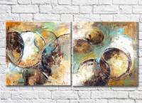 Pictură ArtPoster Oil knife painting modern abstract (3417512)