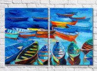 Картина ArtPoster Picture of a boat near the shore (3453798)