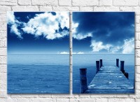 Картина ArtPoster Pier by the evening sea (3453786)