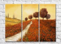 Картина ArtPoster Poppy Field and Tree (3470920)