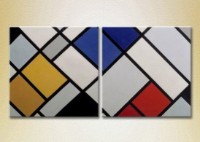 Картина ArtPoster Red/Blue check 02 (2229420)