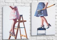 Картина ArtPoster Strong and independent/stepladder two girls (3412109)