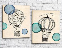 Картина ArtPoster Vintage balloons (3453070)