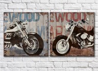 Картина ArtPoster Vintage Motorbikes Harley (3453055)