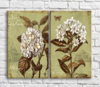 Картина ArtPoster White bouquets on the background of architecture in vintage style (3467833)