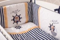 Lenjerie de pat pentru copii Dormi Baby Teddy Bear Sailor Blue