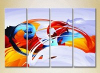Картина Rainbow Polyptych Abstraction blue orange 06 (2230328) фото №1 — интернет-магазин Desire.md