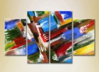 Картина Rainbow Polyptych Abstraction blue red 04 (2230319) фото №1 — интернет-магазин Desire.md