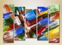 Картина Rainbow Polyptych Abstraction blue red 11 (2231690) фото №1 — интернет-магазин Desire.md