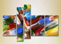Картина Rainbow Polyptych Abstraction blue red 15 (2231692) фото №1 — интернет-магазин Desire.md