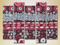 Картина Rainbow Polyptych Abstraction burgundy blue 14 (2231630) фото №1 — интернет-магазин Desire.md