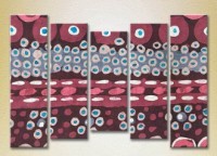 Картина Rainbow Polyptych Abstraction burgundy blue 15 (2231631) фото №1 — интернет-магазин Desire.md