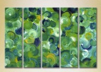 Картина Rainbow Polyptych Abstraction green blue 11 (2231653) фото №1 — интернет-магазин Desire.md