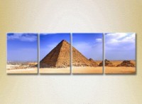Pictură Rainbow Polyptych Egyptian Pyramids 01 (2718127)