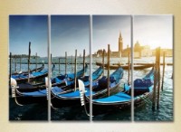 Pictură Rainbow Polyptych Gondolas Venice 01 (2718114) imaginea #1 — magazin online Desire.md