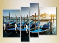 Pictură Rainbow Polyptych Gondolas Venice 03 (2718120) imaginea #1 — magazin online Desire.md