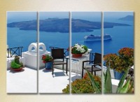 Pictură Rainbow Polyptych Greece Terrace 01 (2718119) imaginea #1 — magazin online Desire.md