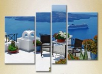 Pictură Rainbow Polyptych Greece Terrace 03 (2718125) imaginea #1 — magazin online Desire.md