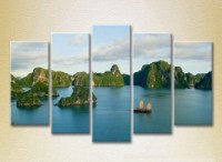 Pictură Rainbow Polyptych Halong Bay Vietnam 06 (2224821) imaginea #1 — magazin online Desire.md