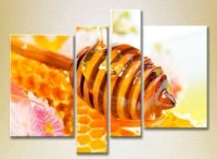 Картина Rainbow Polyptych Honey in honeycombs 02 (2220267) фото №1 — интернет-магазин Desire.md
