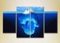 Pictură Rainbow Polyptych Iceberg Underwater 01 (2223428) imaginea #1 — magazin online Desire.md