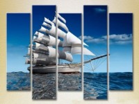 Pictură Rainbow Polyptych Sailboat 02 (2224777) imaginea #1 — magazin online Desire.md