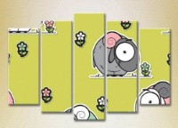 Pictură Rainbow Polyptych Sheep 02 (2231754) imaginea #1 — magazin online Desire.md